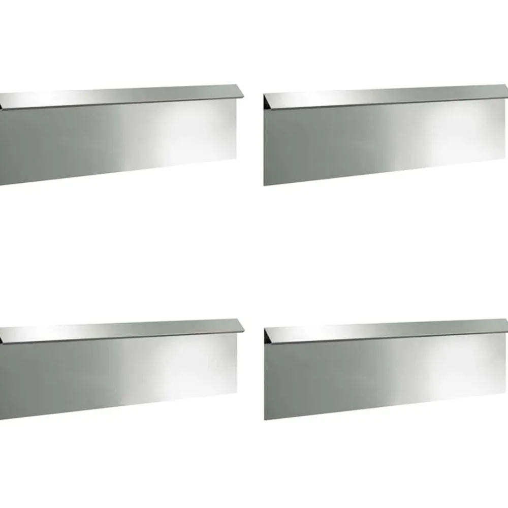 vidaXL Cercas para caracoles 8 pcs Plateado Acero galvanizado Best