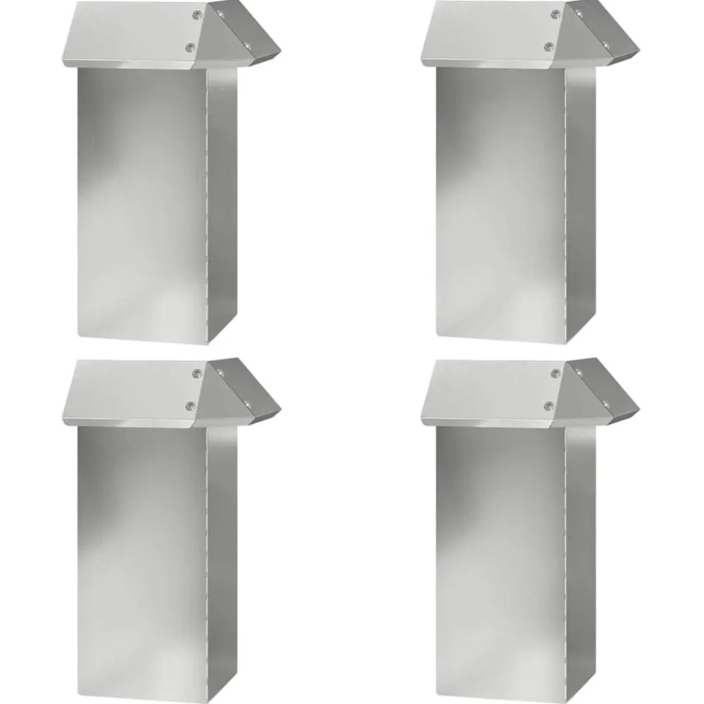 vidaXL Cercas para caracoles 8 pcs Plateado Acero galvanizado Best