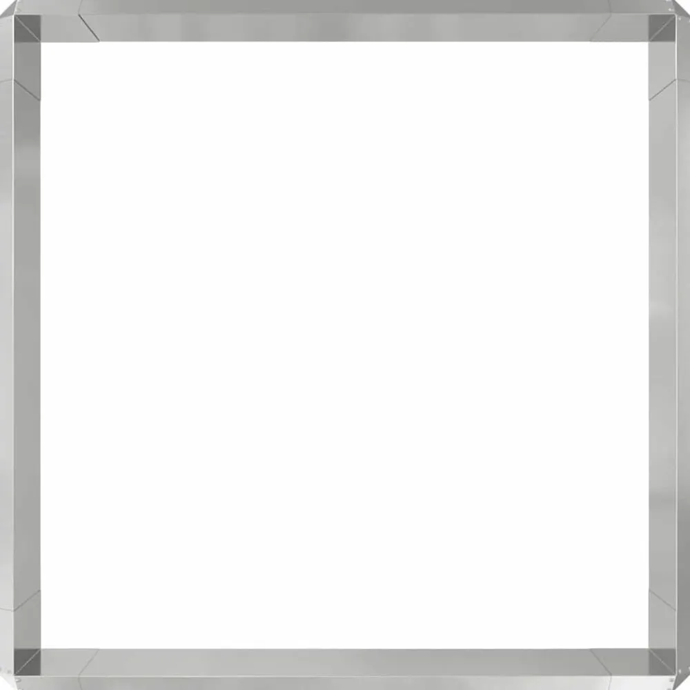 vidaXL Cercas para caracoles 8 pcs Plateado Acero galvanizado Best