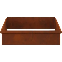 vidaXL Vallas De Jardín-Cercas para caracoles 8 pcs Oxidado Acero autopatinable