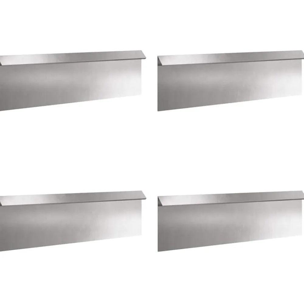 vidaXL Vallas De Jardín-Cercas para caracoles 8 pcs Plateado