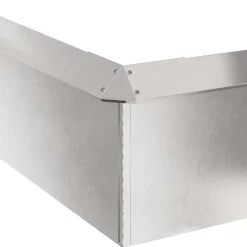 vidaXL Vallas De Jardín-Cercas para caracoles 8 pcs Plateado