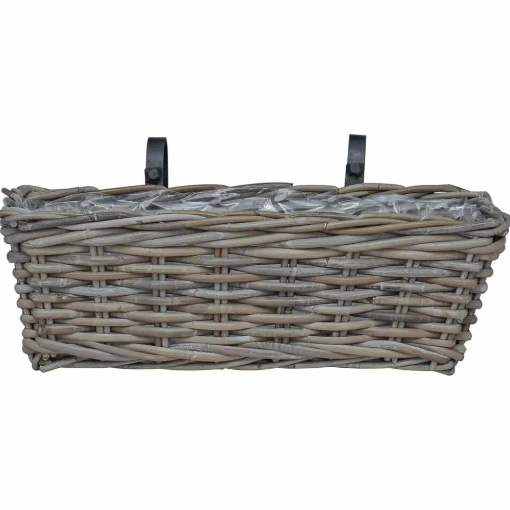 vidaXL Decoración-Cesta Colgante para Plantas 2 pcs 48 x 22 x 15 cm
