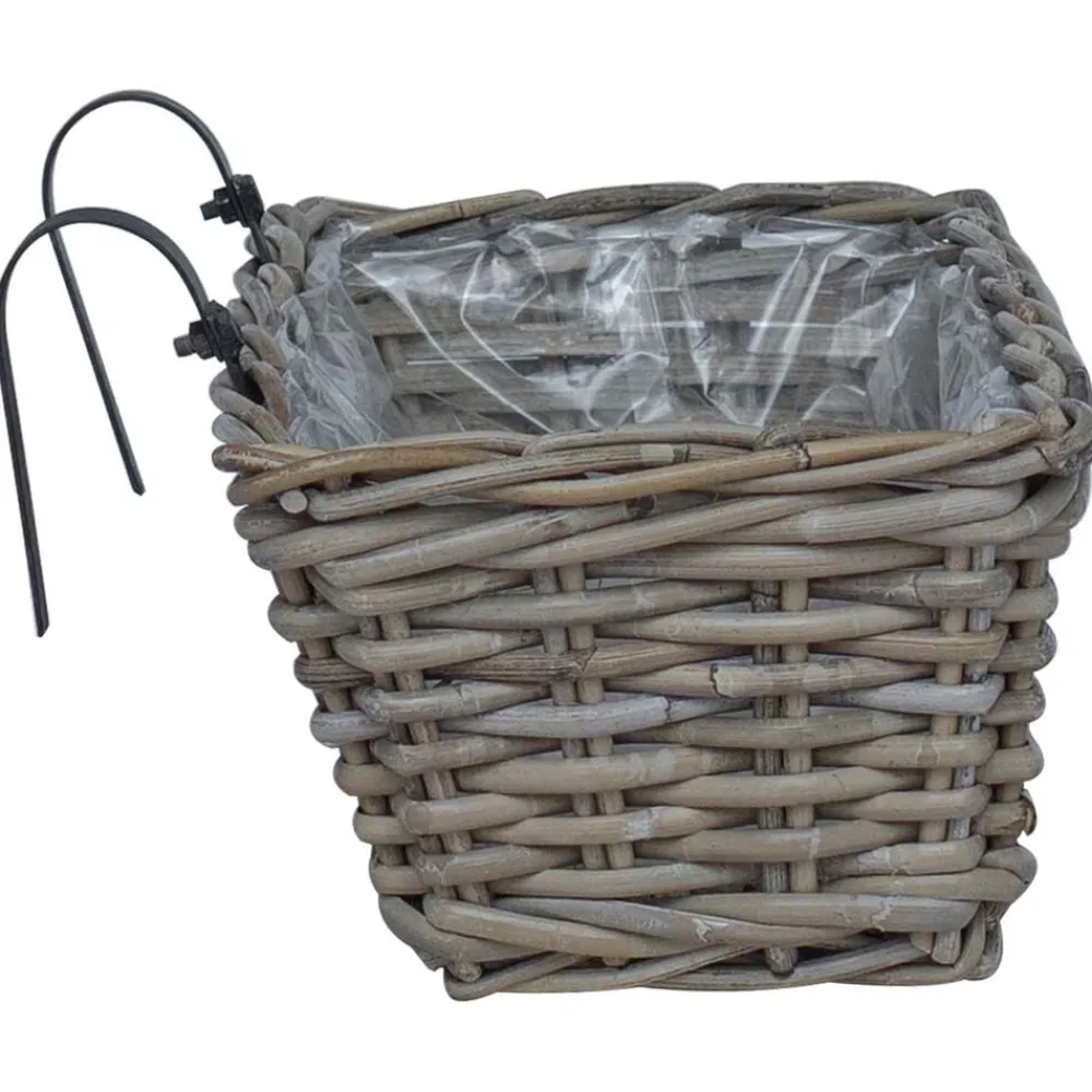 vidaXL Decoración-Cesta Colgante para Plantas 2 pcs 48 x 22 x 15 cm