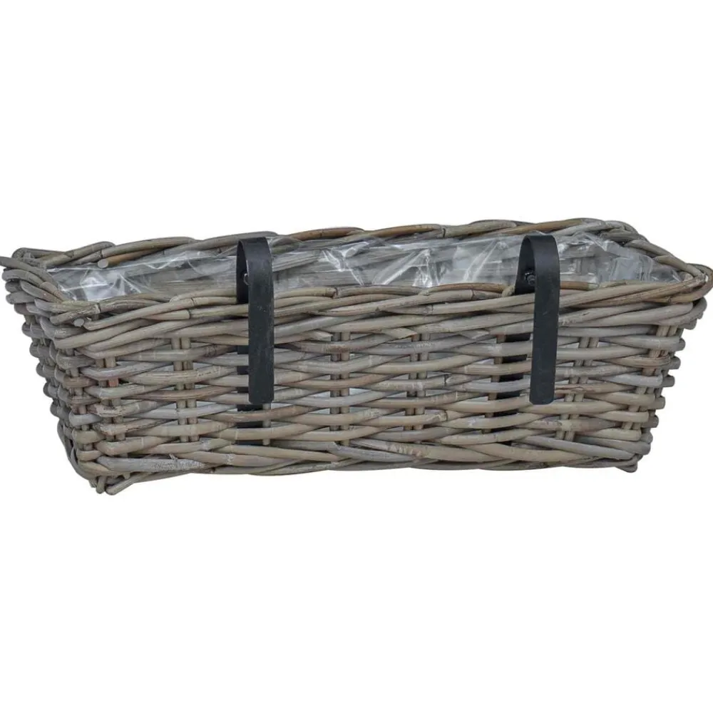 vidaXL Decoración-Cesta Colgante para Plantas 2 pcs 48 x 22 x 15 cm