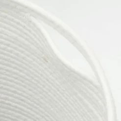 vidaXL Cesta de almacenaje con tapa algodón marrón y blanco Ø40x35 cm Marrón Online