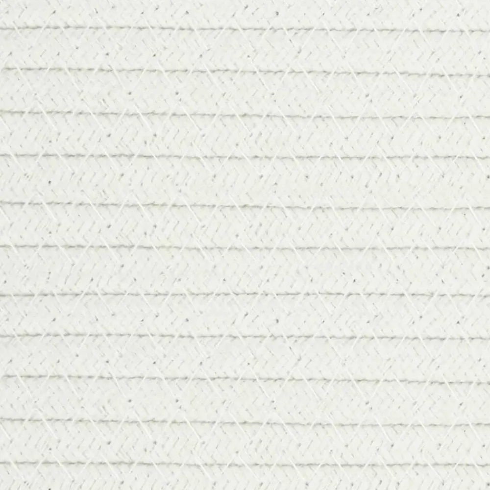 vidaXL Cesta de almacenaje con tapa algodón marrón y blanco Ø40x35 cm Marrón Online