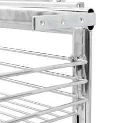 vidaXL Cesta de cocina extraíble 3 niveles plateada 47x25x56 cm Sale
