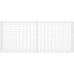 vidaXL Vallas De Jardín-Cesta de gaviones de acero galvanizado 85x30x200 cm