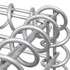 vidaXL Vallas De Jardín-Cesta de gaviones de acero galvanizado 85x30x200 cm