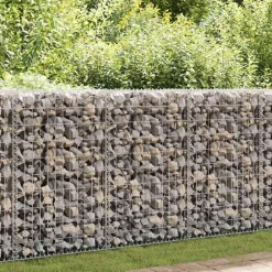 vidaXL Vallas De Jardín-Cesta de muro de gaviones acero galvanizado 200x30x100 cm
