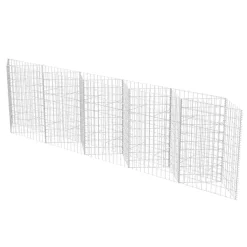 vidaXL Cesta de muro de gaviones acero galvanizado 300x30x100 cm Clearance