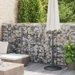 vidaXL Cesta de muro de gaviones acero galvanizado 300x30x100 cm Clearance