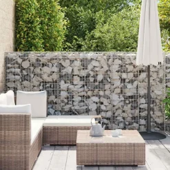 vidaXL Cesta de muro de gaviones acero galvanizado 300x30x100 cm Clearance