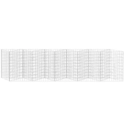 vidaXL Cesta de muro de gaviones acero galvanizado 300x30x100 cm Clearance