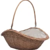 vidaXL Cesta para leña con asa sauce natural 60x44x55 cm Hot