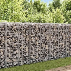 vidaXL Vallas De Jardín-Cesta para muro de gaviones de alambre galvanizado 100x30x30 cm