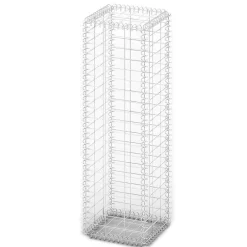 vidaXL Vallas De Jardín-Cesta para muro de gaviones de alambre galvanizado 100x30x30 cm