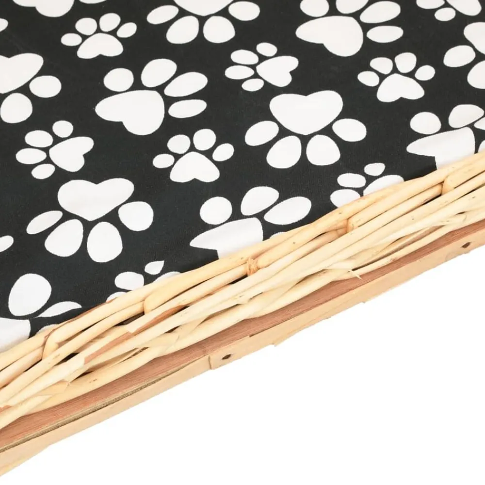 vidaXL Productos Para Mascotas-Cesta para perros con cojín sauce 50x33x30 cm