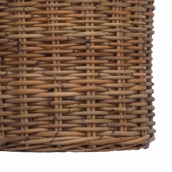 vidaXL Cesta para Plantas con almacenamiento 3 pcs Marrón Ratán Kubu Marrón