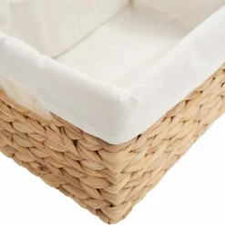 vidaXL Cestas de Almacenamiento 3 pcs Natural Jacinto de agua Best