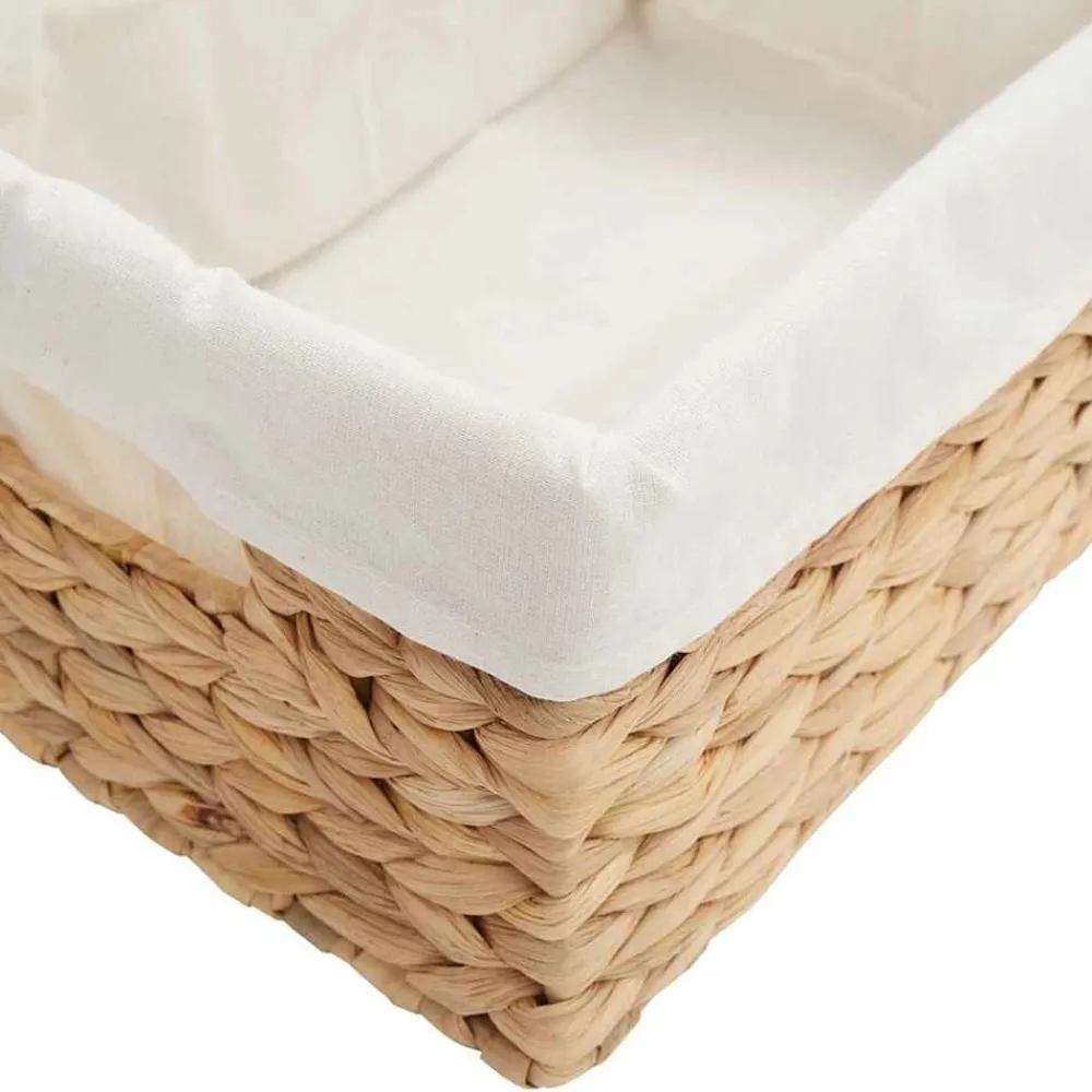 vidaXL Cestas de Almacenamiento 3 pcs Natural Jacinto de agua Best