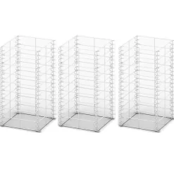 vidaXL Vallas De Jardín-Cestas de muro de gaviones alambre galvanizado 25x25x50cm 3 uds