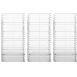 vidaXL Vallas De Jardín-Cestas de muro de gaviones alambre galvanizado 25x25x50cm 3 uds