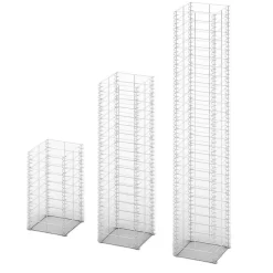 vidaXL Cestas de muro de gaviones alambre galvanizado 3 unidades Online