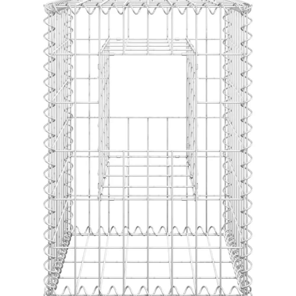 vidaXL Cestas postes de gaviones 2 unidades hierro 40x40x60 cm Online