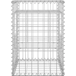 vidaXL Cestas postes de gaviones 2 unidades hierro 40x40x60 cm Online