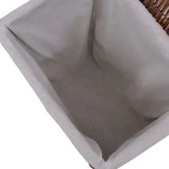 vidaXL Cesto de la ropa sucia de sauce marrón Marrón Online