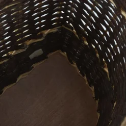 vidaXL Accesorios Para Hornos De Leña Y Chimeneas-Cesto de leña con correas transporte sauce natural 44,5x37x50cm
