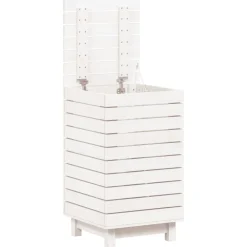 vidaXL Productos Del Hogar-Cesto para la ropa sucia madera maciza pino 44x44x76 cm