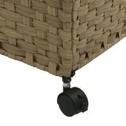 vidaXL Productos Del Hogar-Cesto para ropa sucia con ruedas ratán 60x35x60,5 cm