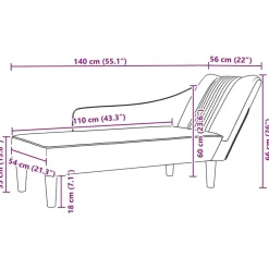 vidaXL Chaise longue con reposabrazos derecho terciopelo rojo vino Rojo vino tinto Hot