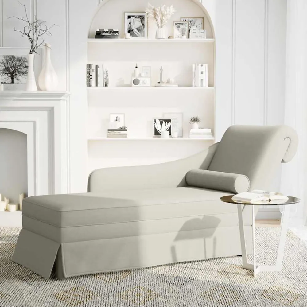 vidaXL Sillas-Chaise longue respaldo reposabrazos derecho terciopelo