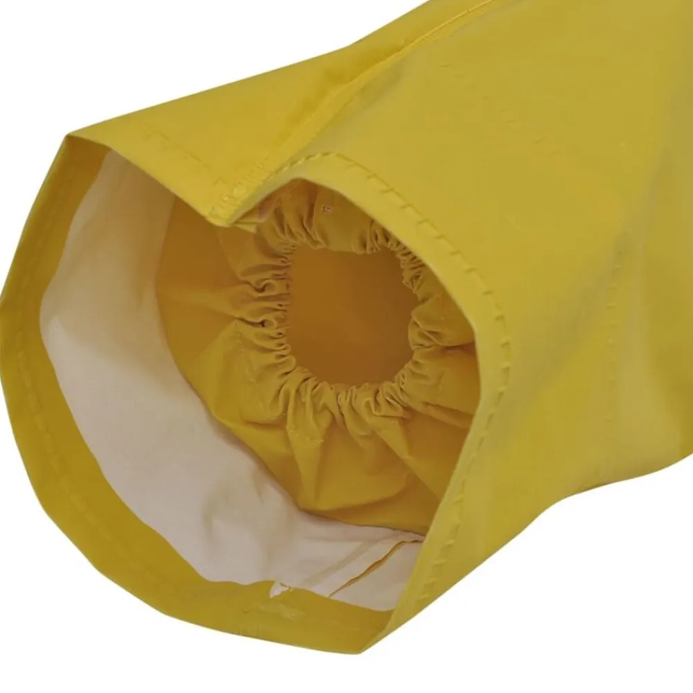 vidaXL Chubasquero impermeable largo con capucha talla XXL Amarillo Best