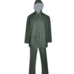 vidaXL Ropa Y Accesorios-Chubasquero impermeable reforzado con capucha 2 pzas XXL