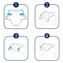 vidaXL Chubasquero para perros con tiras reflectantes XXS Amarillo