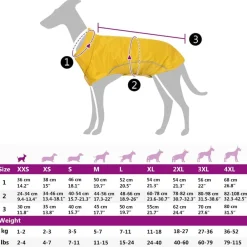 vidaXL Chubasquero para perros con tiras reflectantes XXS Amarillo