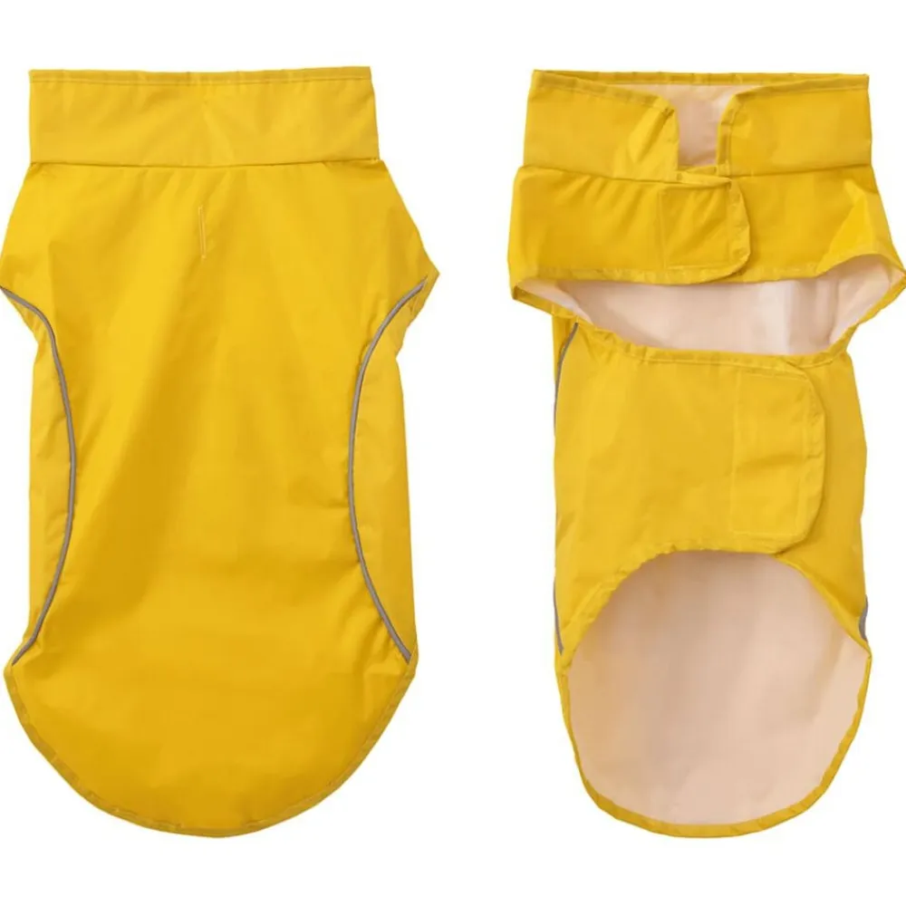 vidaXL Chubasquero para perros con tiras reflectantes XXS Amarillo