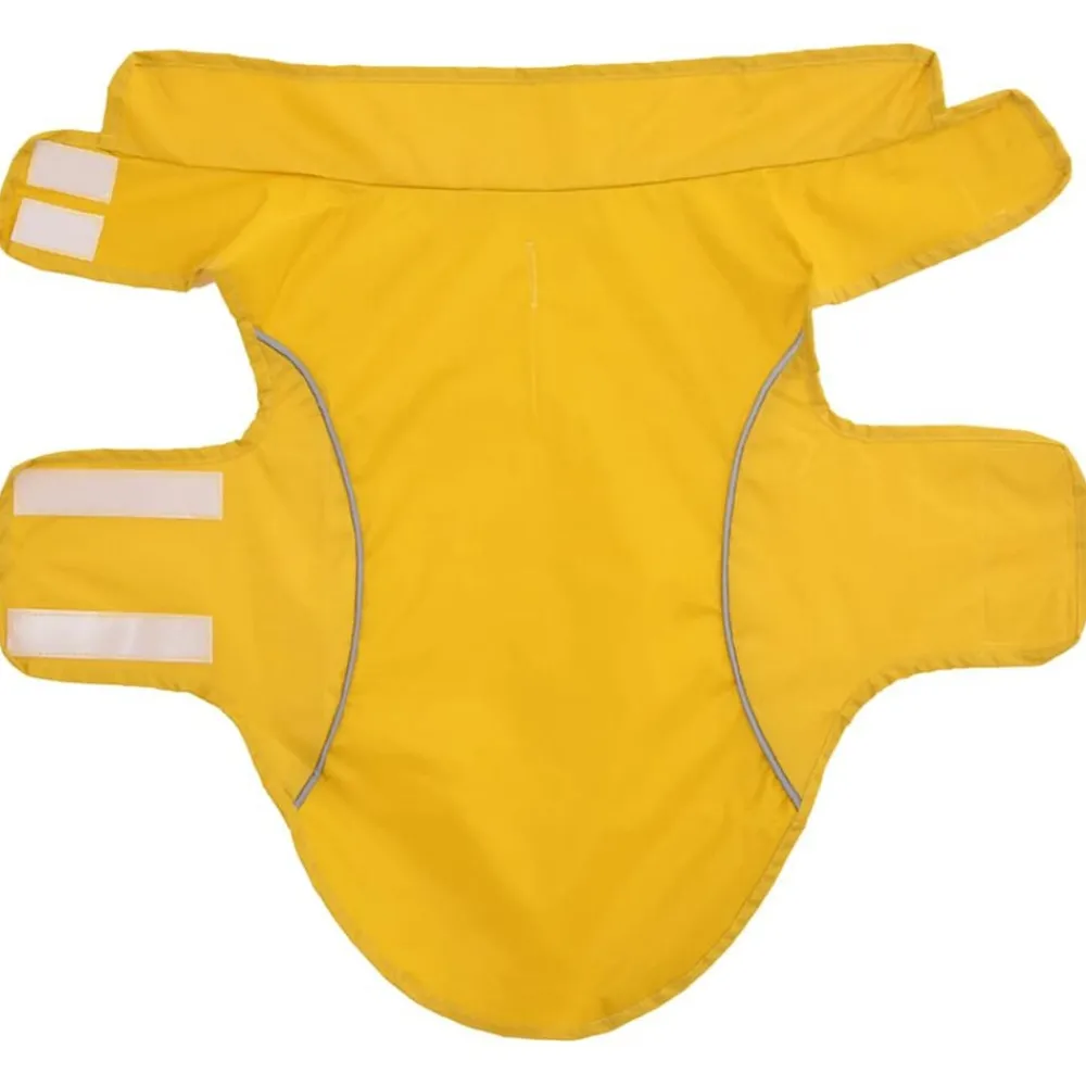 vidaXL Chubasquero para perros con tiras reflectantes XXS Amarillo