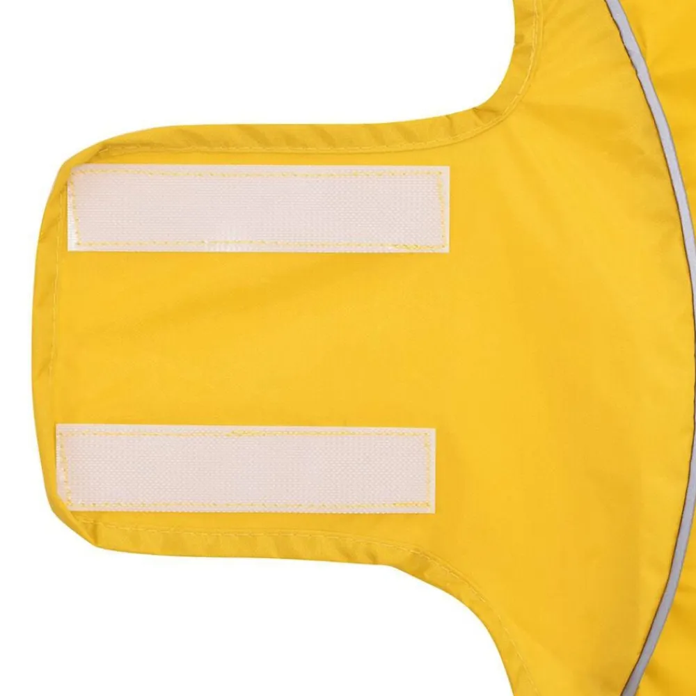 vidaXL Chubasquero para perros con tiras reflectantes XXS Amarillo