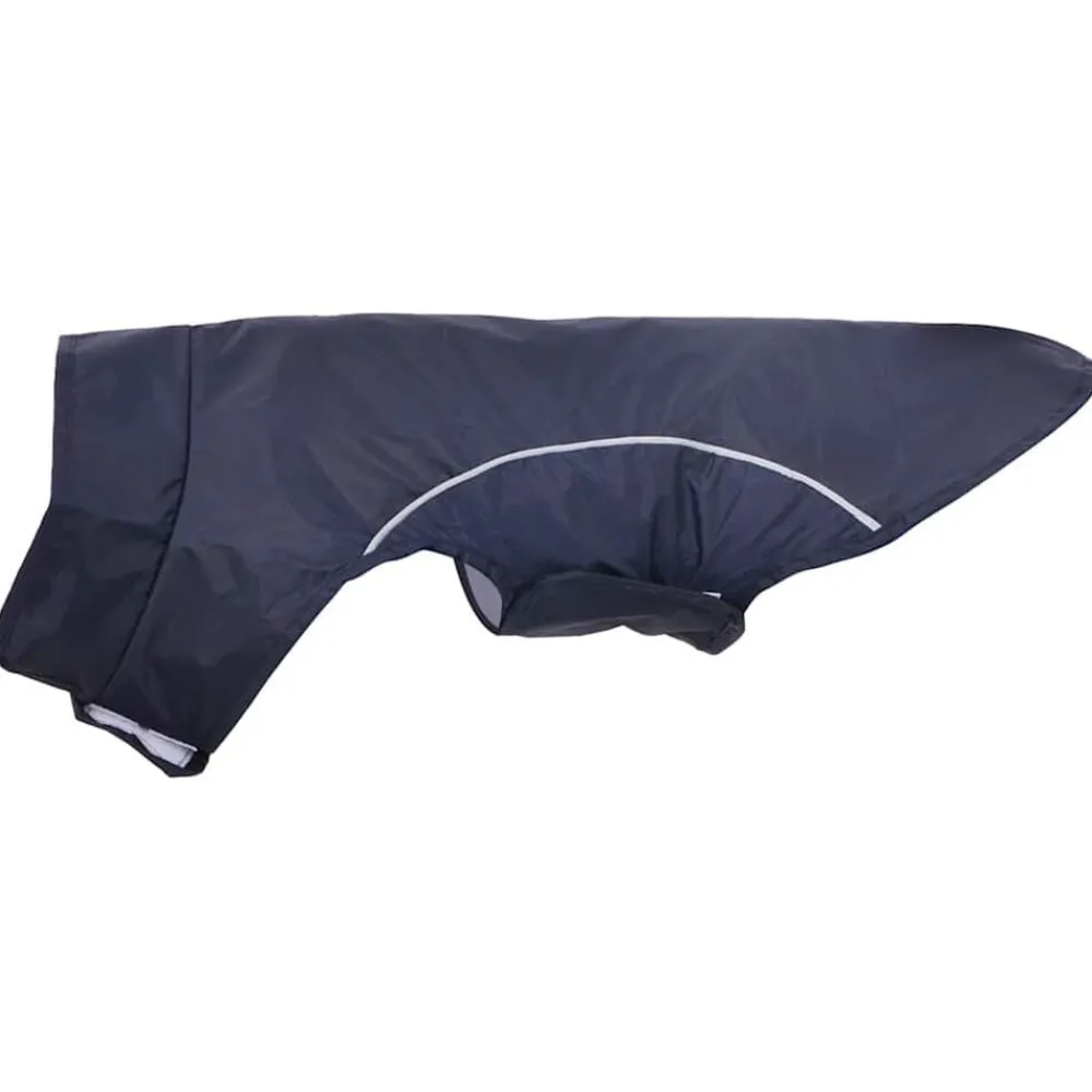 vidaXL Chubasquero perros con tiras reflectantes poliéster azul XXS Azul marino Outlet