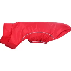 vidaXL Chubasquero perros con tiras reflectantes poliéster XXS Rojo Outlet