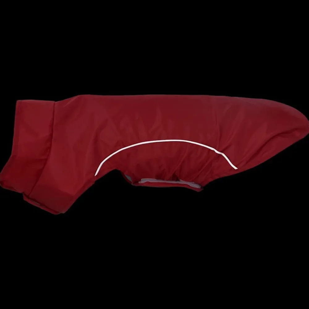 vidaXL Chubasquero perros con tiras reflectantes poliéster XXS Rojo Outlet