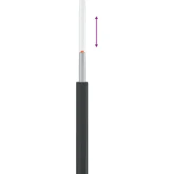 vidaXL Cilindro de Gas para Silla de Oficina 505-720 mm Hierro Negro Best