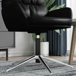 vidaXL Cilindro de Gas para Silla de Oficina 307-447 mm Hierro Negro Outlet