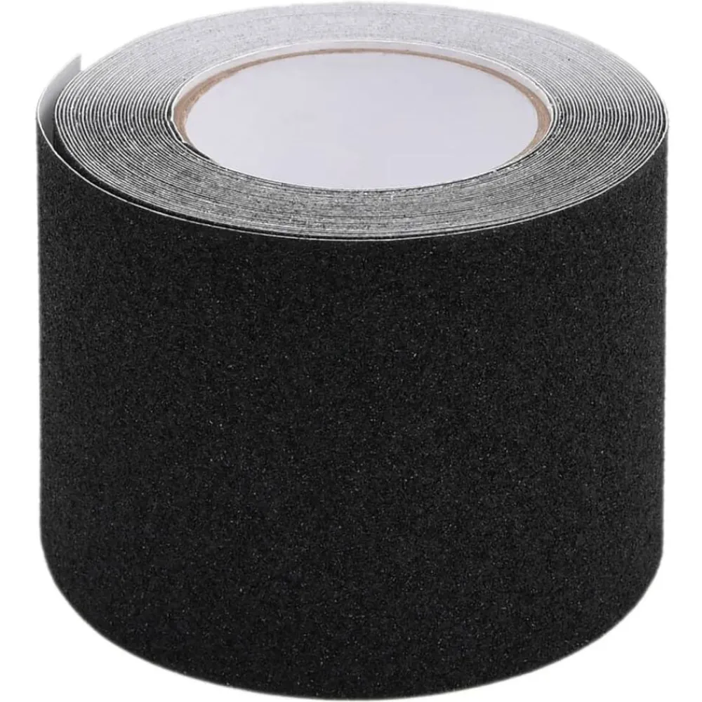 vidaXL Consumibles Para Construcción-Cinta antideslizante negra PVC 0,1x10 m